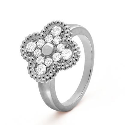 Van Clève – Silver Diamond Bloom Ring