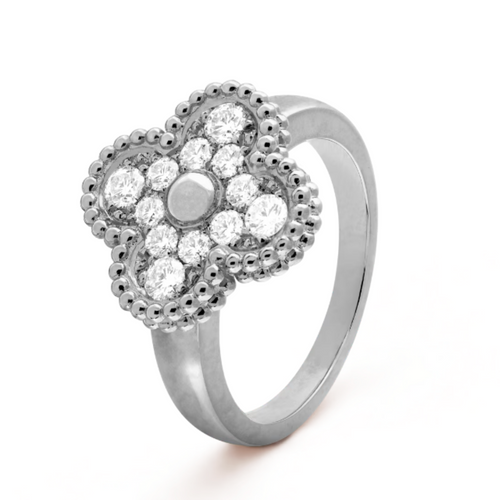 Van Clève – Silver Diamond Bloom Ring