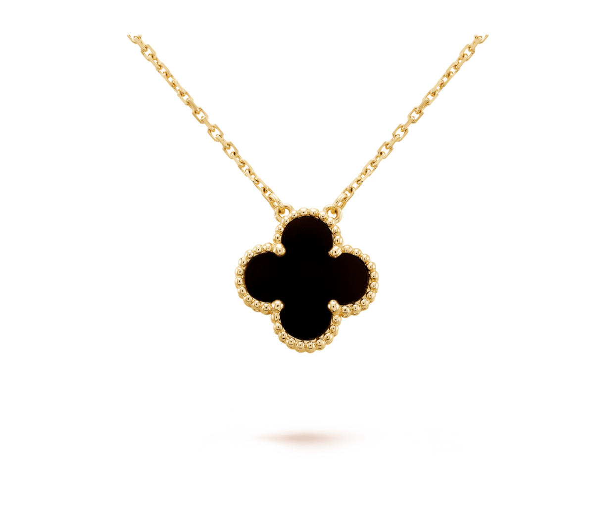 Van Clève – Onyx Clover Pendant