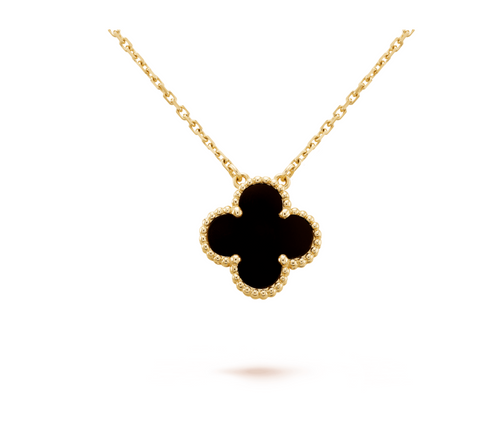 Van Clève – Onyx Clover Pendant