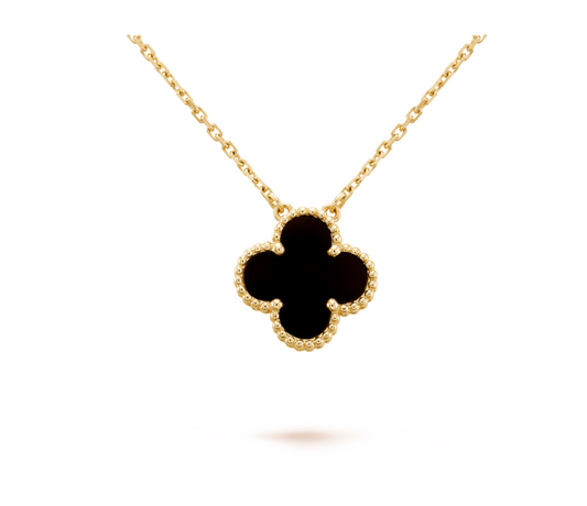 Van Clève – Onyx Clover Pendant