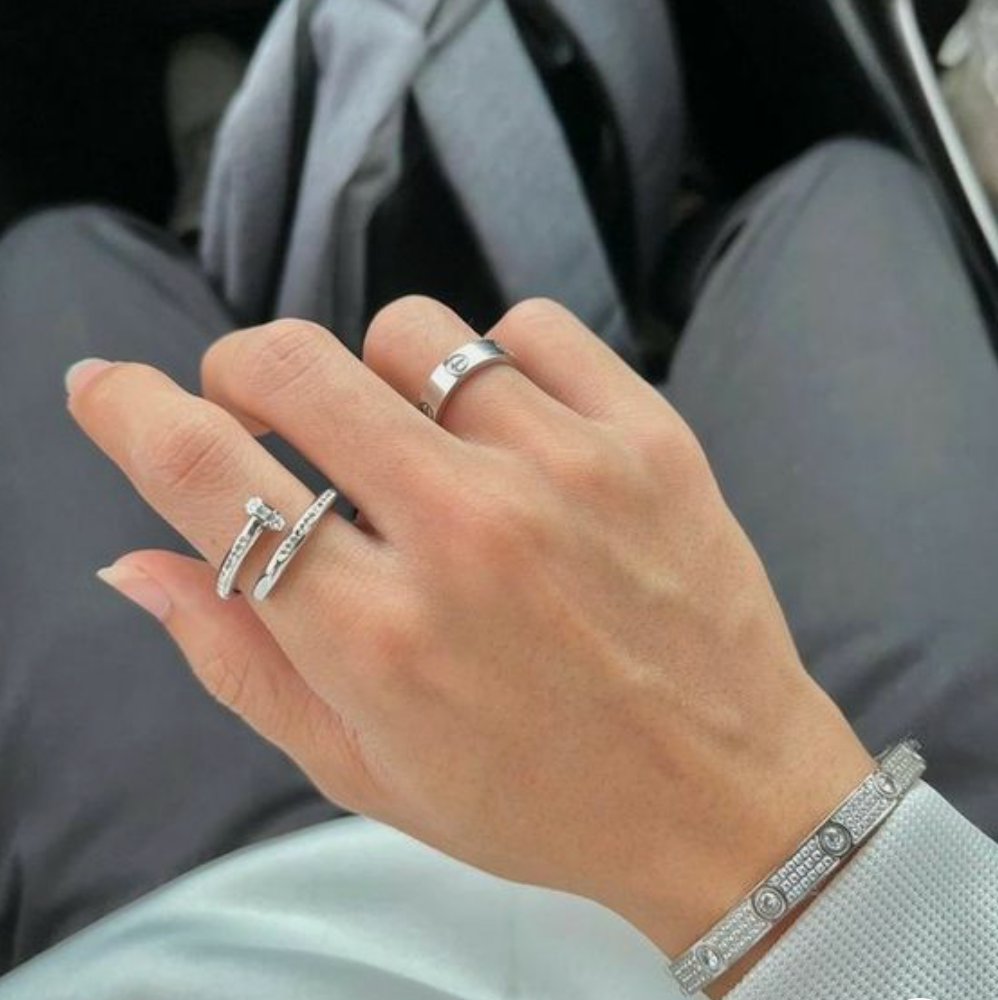Cloutière – Deluxe Silver Nail Ring