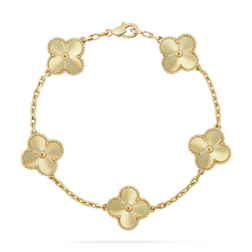 Van Clève – Lumière Gold Clover Bracelet