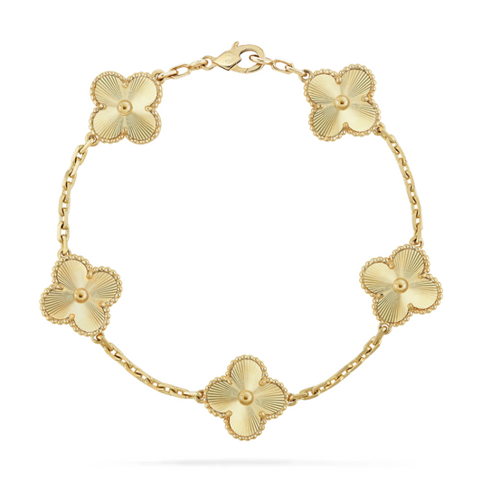 Van Clève – Lumière Gold Clover Bracelet